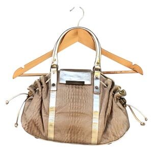 Casadei 🇮🇹 Italian Soft Leather Gold Bag